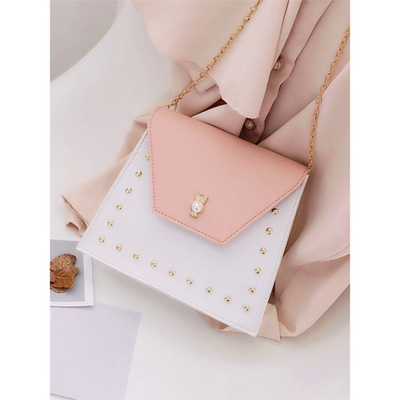 Stud & Pearl Detail Crossbody Purse - Picture 3 of 5